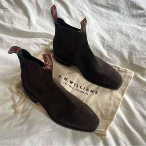 R.M. Williams // NEW Craftsman Brown Suede Boots